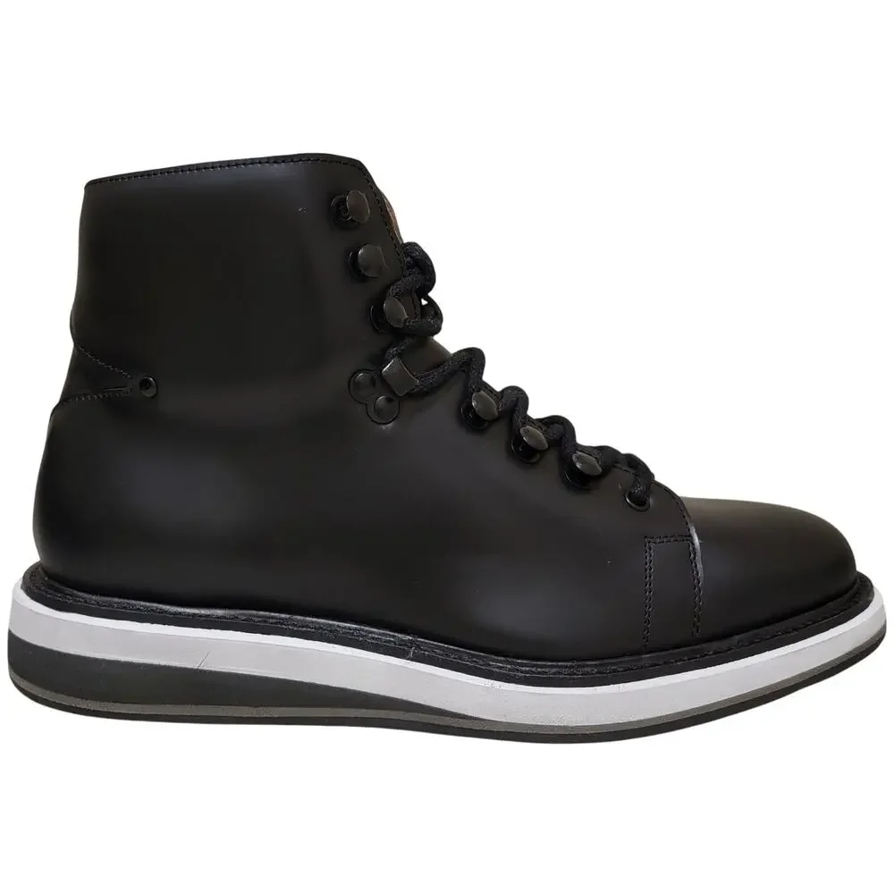 Vintage Foundry Co Men Talon Combat Fashion Boots Size US 7.5M Black Leather